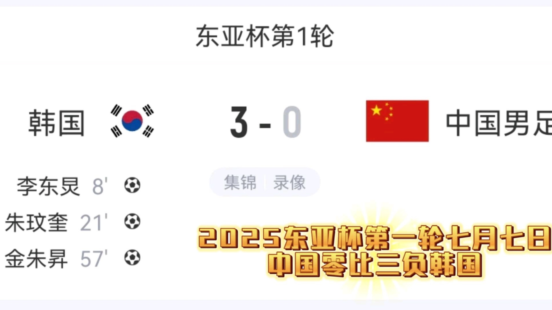 包含2025年东亚足球锦标赛｜赛事分析+高清直播：日本vs中国的词条